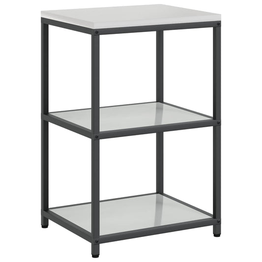 vidaXL Αποθηκευτικός Χώρος Κουζίνας HATTEM Ασημί 60 x 50 x 92 εκ