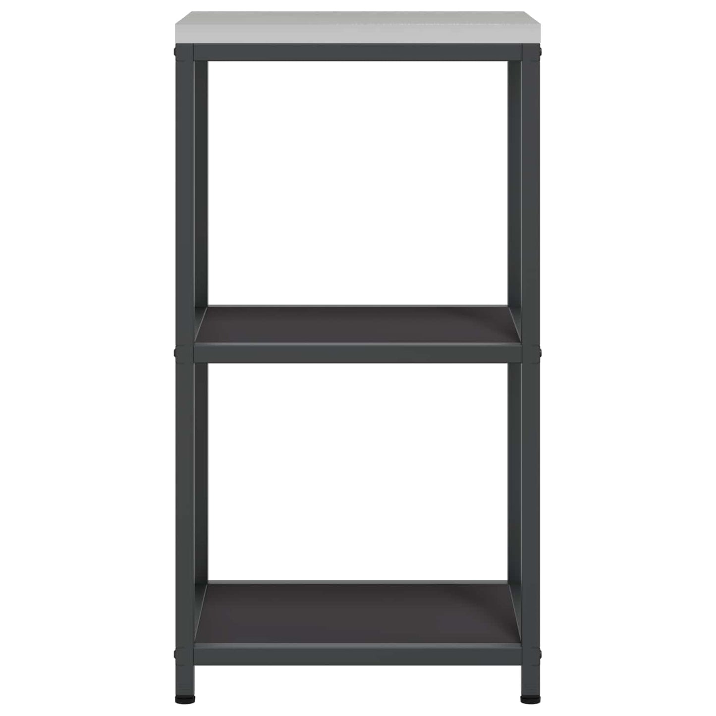 vidaXL Αποθηκευτικός Χώρος Κουζίνας Μαύρο 60 x 50 x 92 εκ Ατσάλι