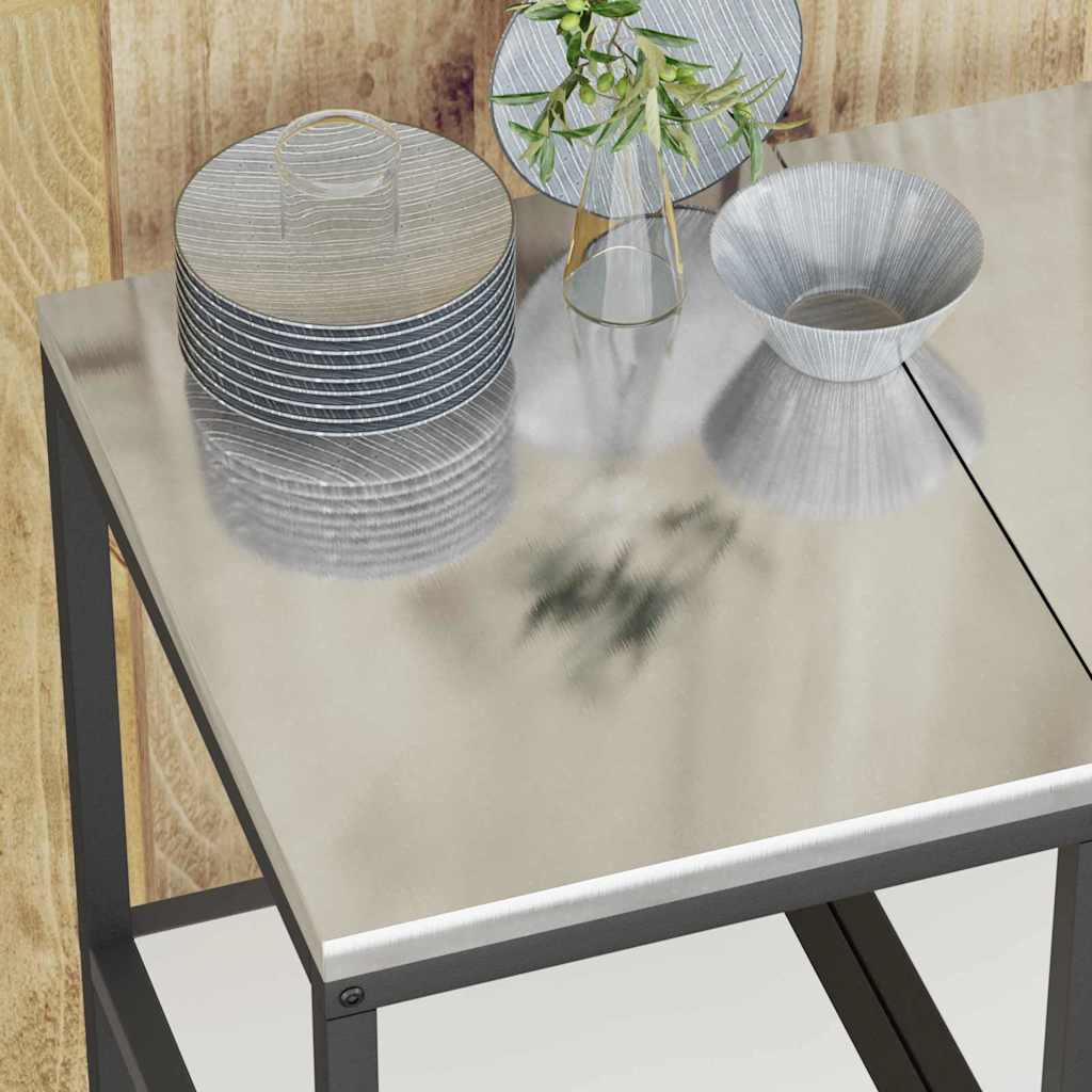 vidaXL Αποθηκευτικός Χώρος Κουζίνας Λευκό 60 x 50 x 92 εκ Ατσάλι