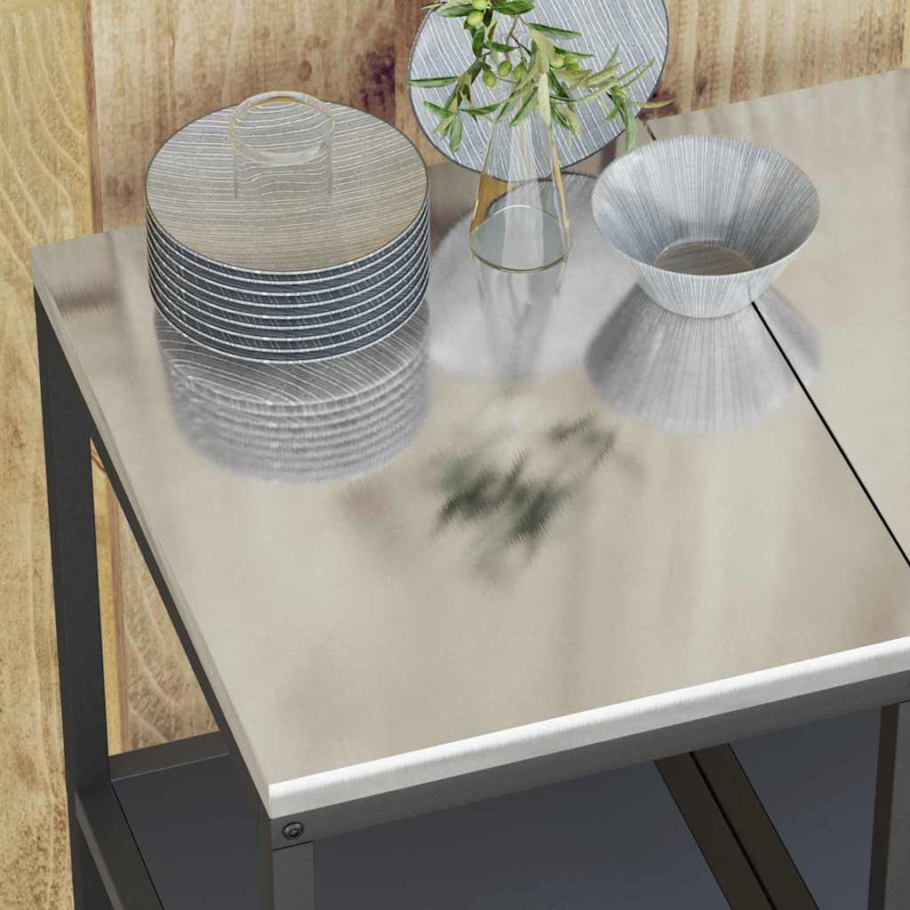 vidaXL Αποθηκευτικός Χώρος Κουζίνας Ανθρακί 60 x 50 x 92 εκ Ατσάλι