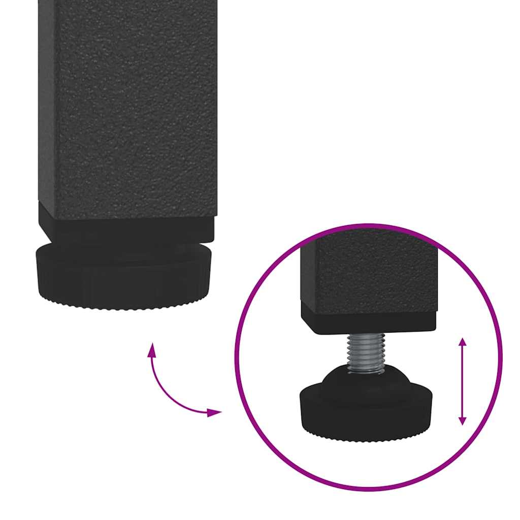 vidaXL Αποθηκευτικός Χώρος Κουζίνας Ανθρακί 60 x 50 x 92 εκ Ατσάλι