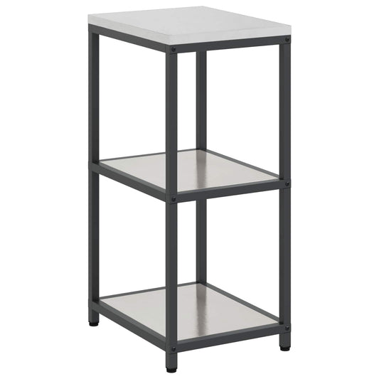 vidaXL Αποθηκευτικός Χώρος Κουζίνας Ασημί 40 x 50 x 92 εκ Ατσάλι