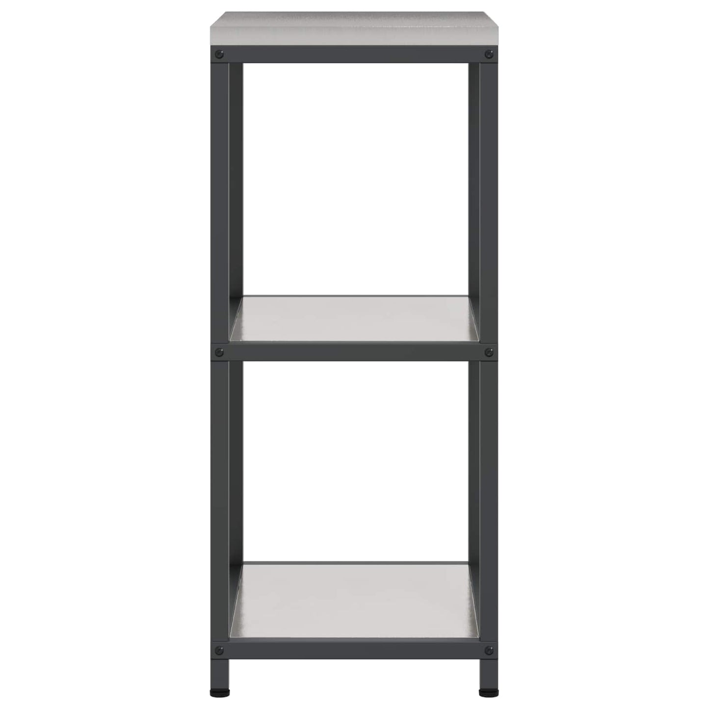vidaXL Αποθηκευτικός Χώρος Κουζίνας Ασημί 40 x 50 x 92 εκ Ατσάλι