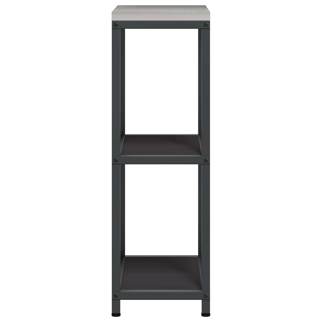 vidaXL Αποθηκευτικός Χώρος Κουζίνας Μαύρο 60 x 50 x 92 εκ Ατσάλι