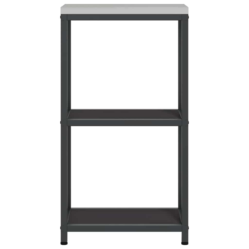 vidaXL Αποθηκευτικός Χώρος Κουζίνας Μαύρο 60 x 50 x 92 εκ Ατσάλι