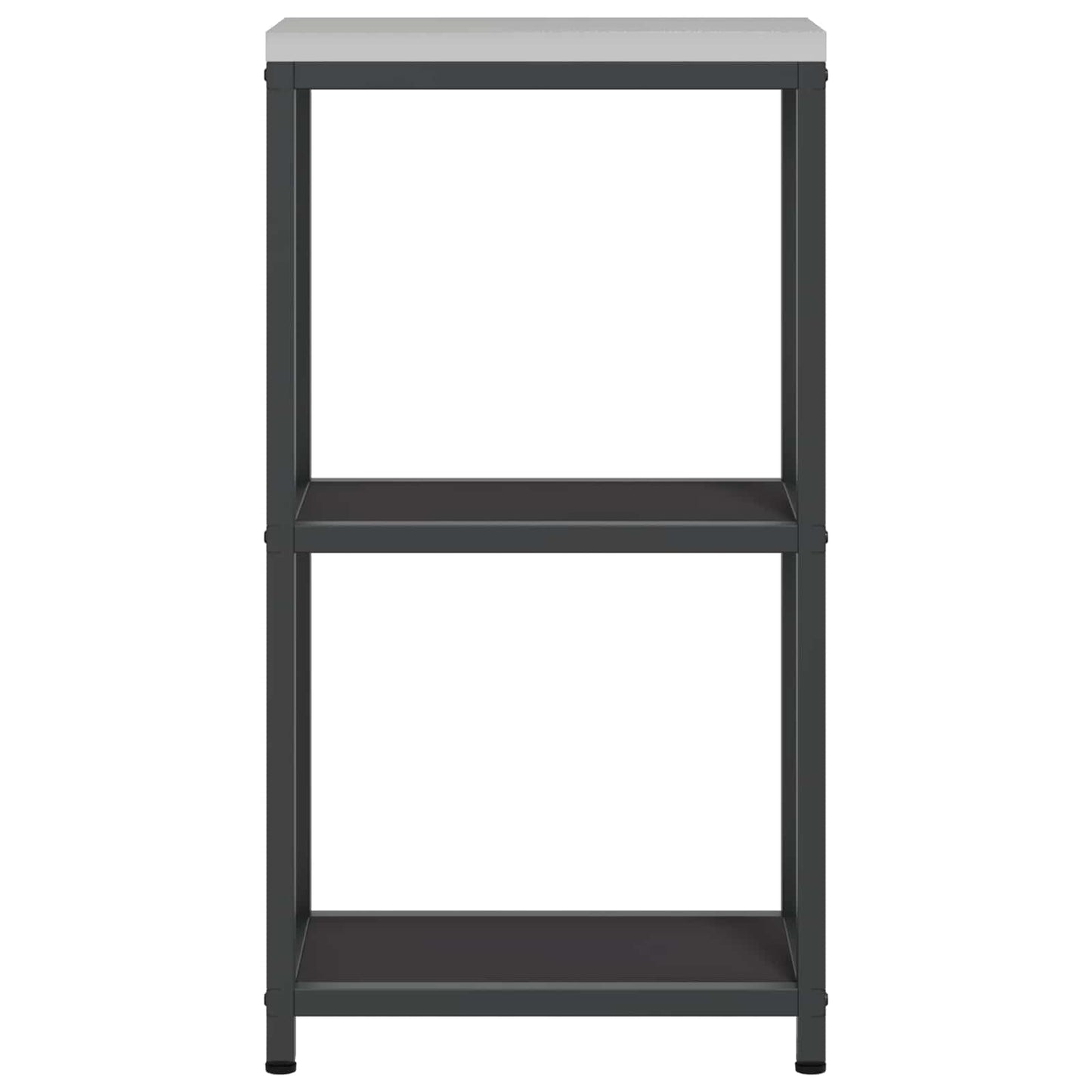 vidaXL Αποθηκευτικός Χώρος Κουζίνας Μαύρο 60 x 50 x 92 εκ Ατσάλι