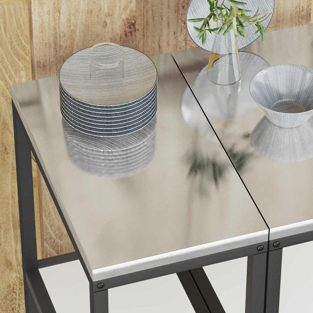 vidaXL Αποθηκευτικός Χώρος Κουζίνας Λευκό 60 x 50 x 92 εκ Ατσάλι