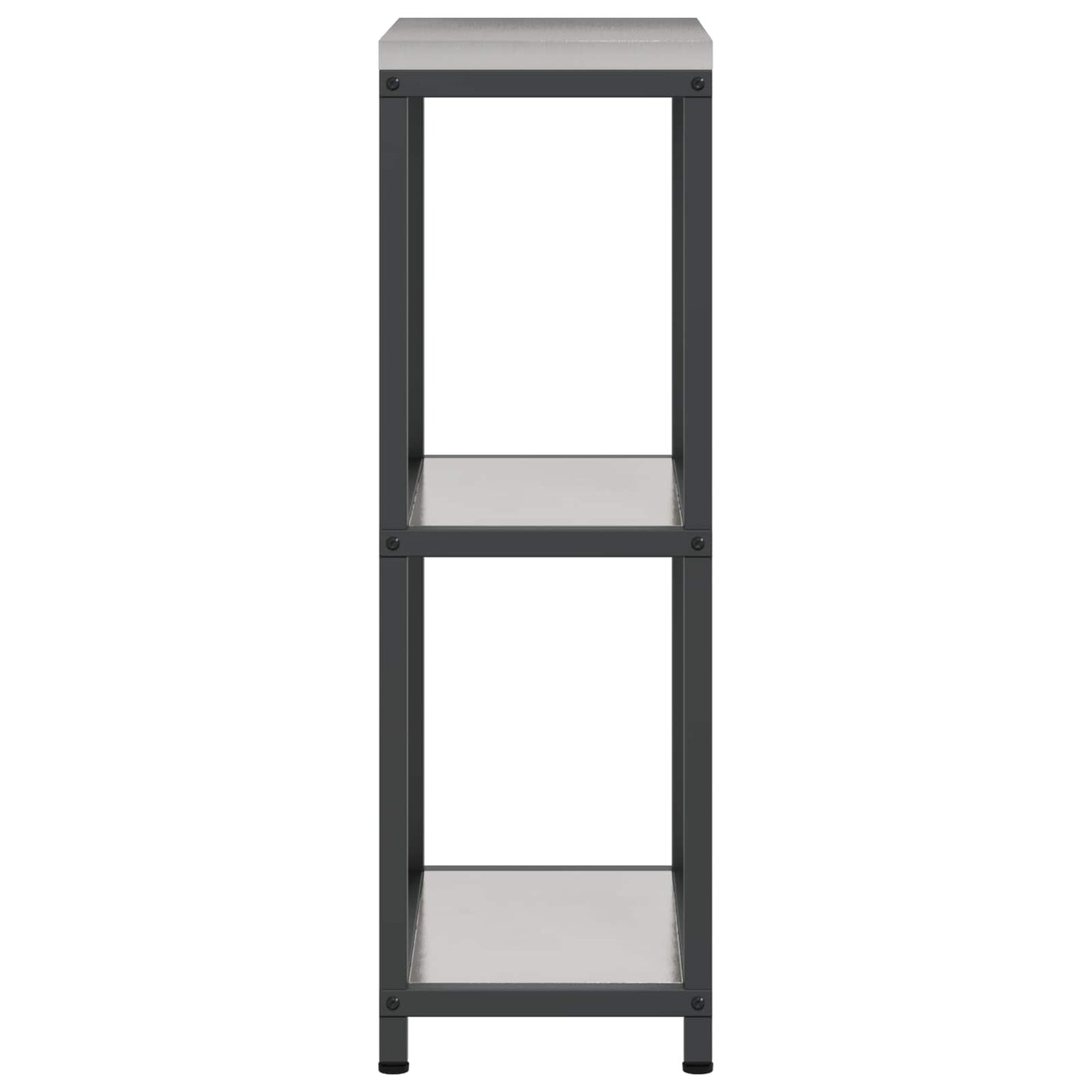 vidaXL Αποθηκευτικός Χώρος Κουζίνας HATTEM Ασημί 30 x 50 x 92 εκ