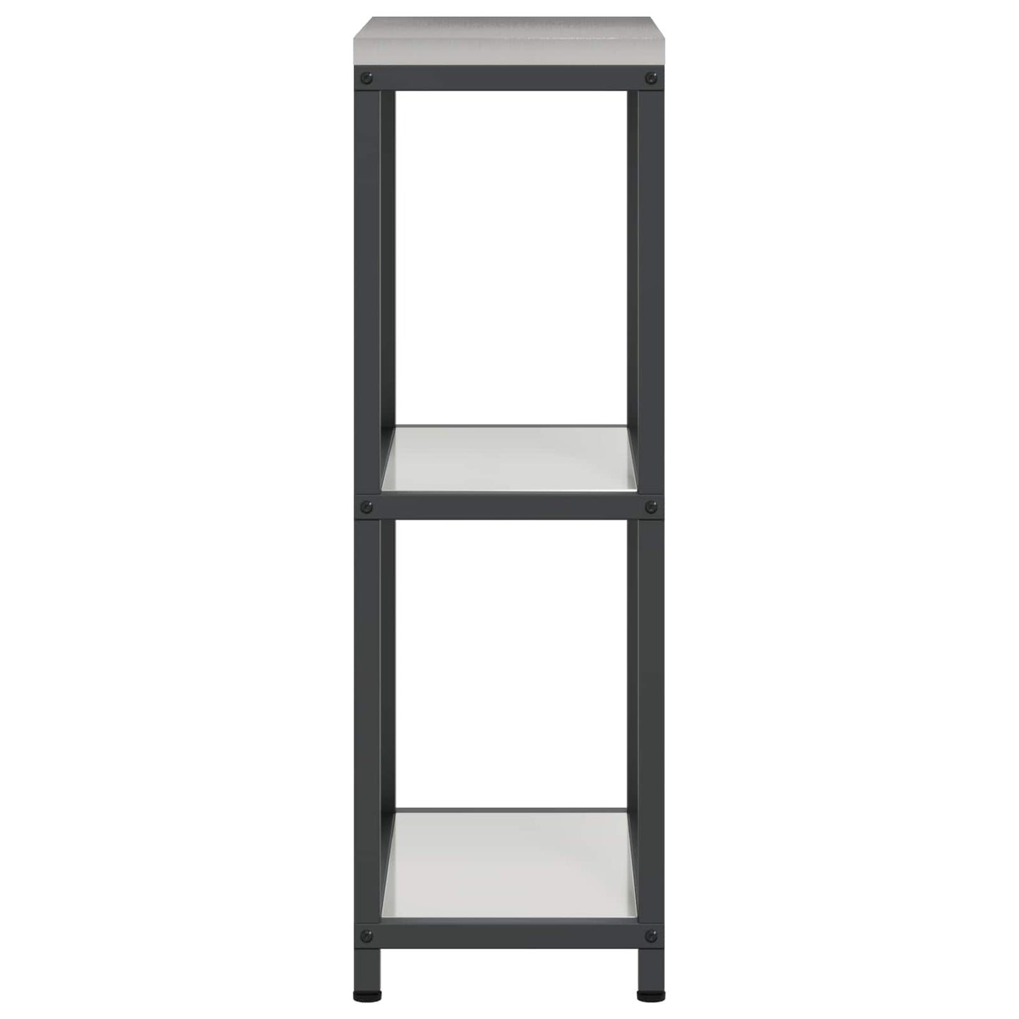vidaXL Αποθηκευτικός Χώρος Κουζίνας HATTEM Ασημί 30 x 50 x 92 εκ
