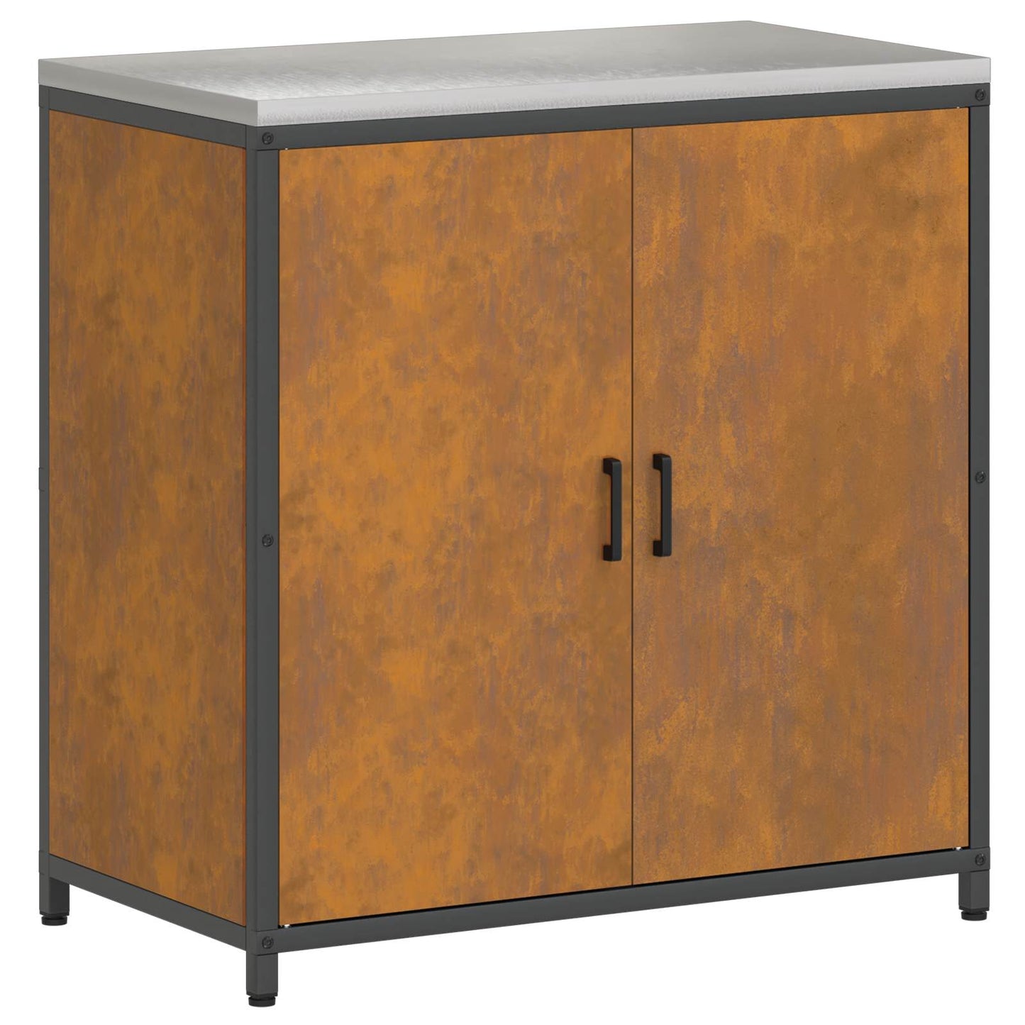 vidaXL Αποθηκευτικός Χώρος Κουζίνας Σκ rusty 60 x 50 x 92 εκ Ατσάλι
