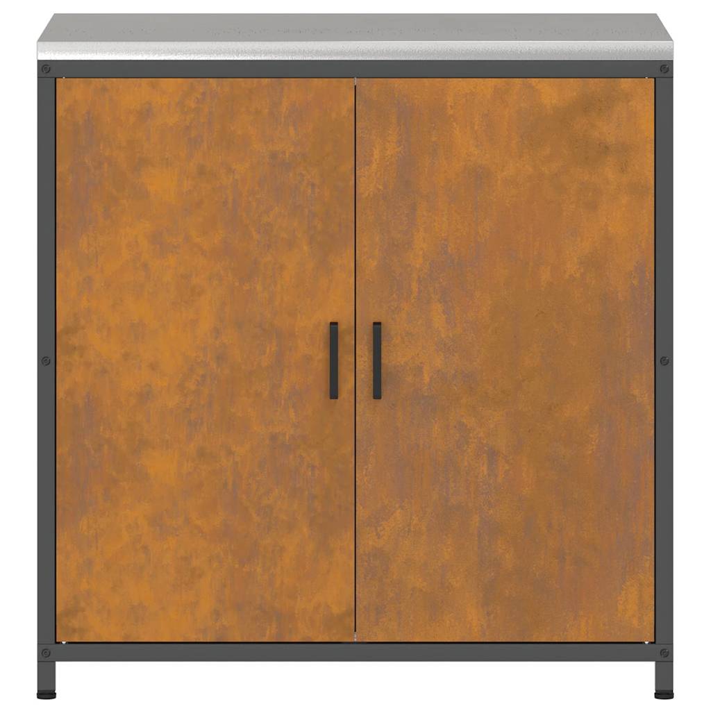 vidaXL Αποθηκευτικός Χώρος Κουζίνας Σκ rusty 60 x 50 x 92 εκ Ατσάλι