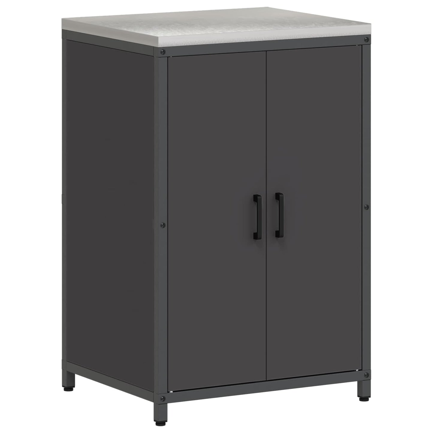 vidaXL Αποθηκευτικός Χώρος Κουζίνας HATTEM Μαύρο 60 x 50 x 92 εκ