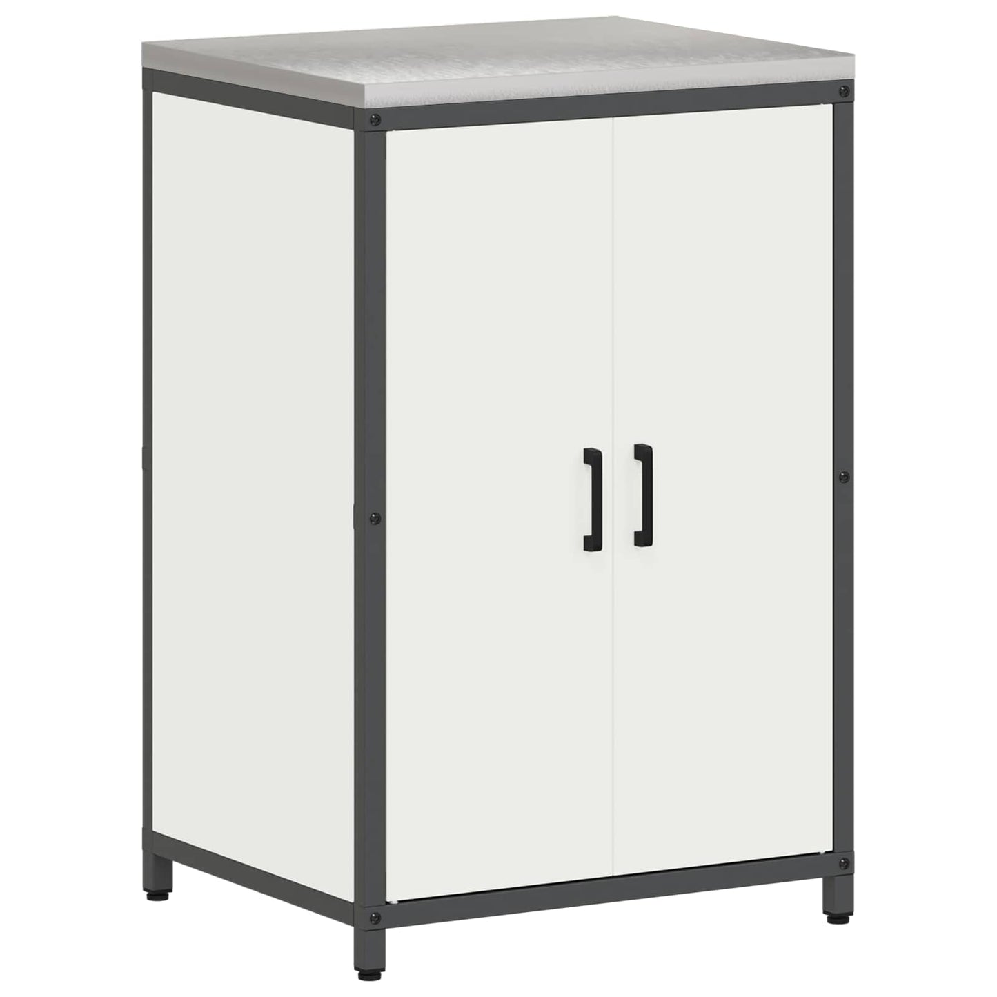 vidaXL Αποθηκευτικός Χώρος Κουζίνας Λευκό 60 x 50 x 92 εκ Ατσάλι