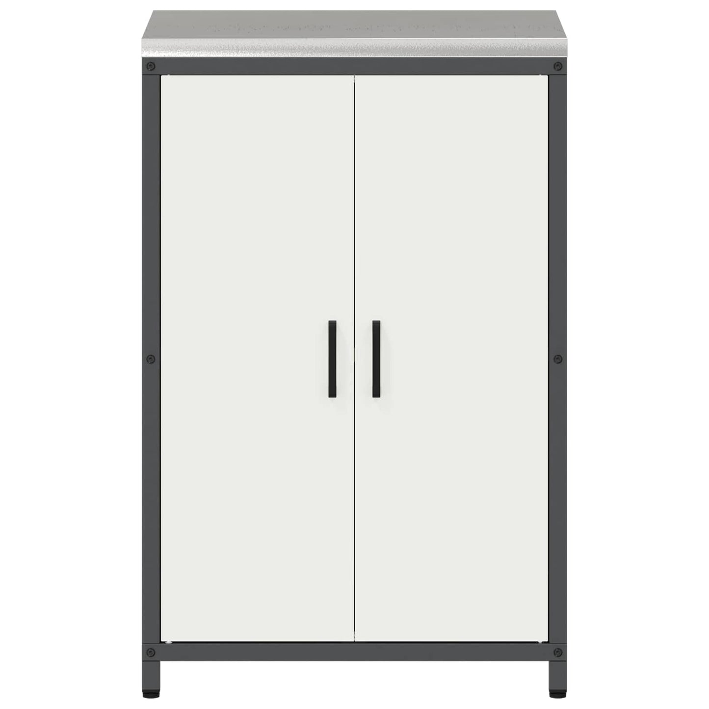 vidaXL Αποθηκευτικός Χώρος Κουζίνας Λευκό 60 x 50 x 92 εκ Ατσάλι