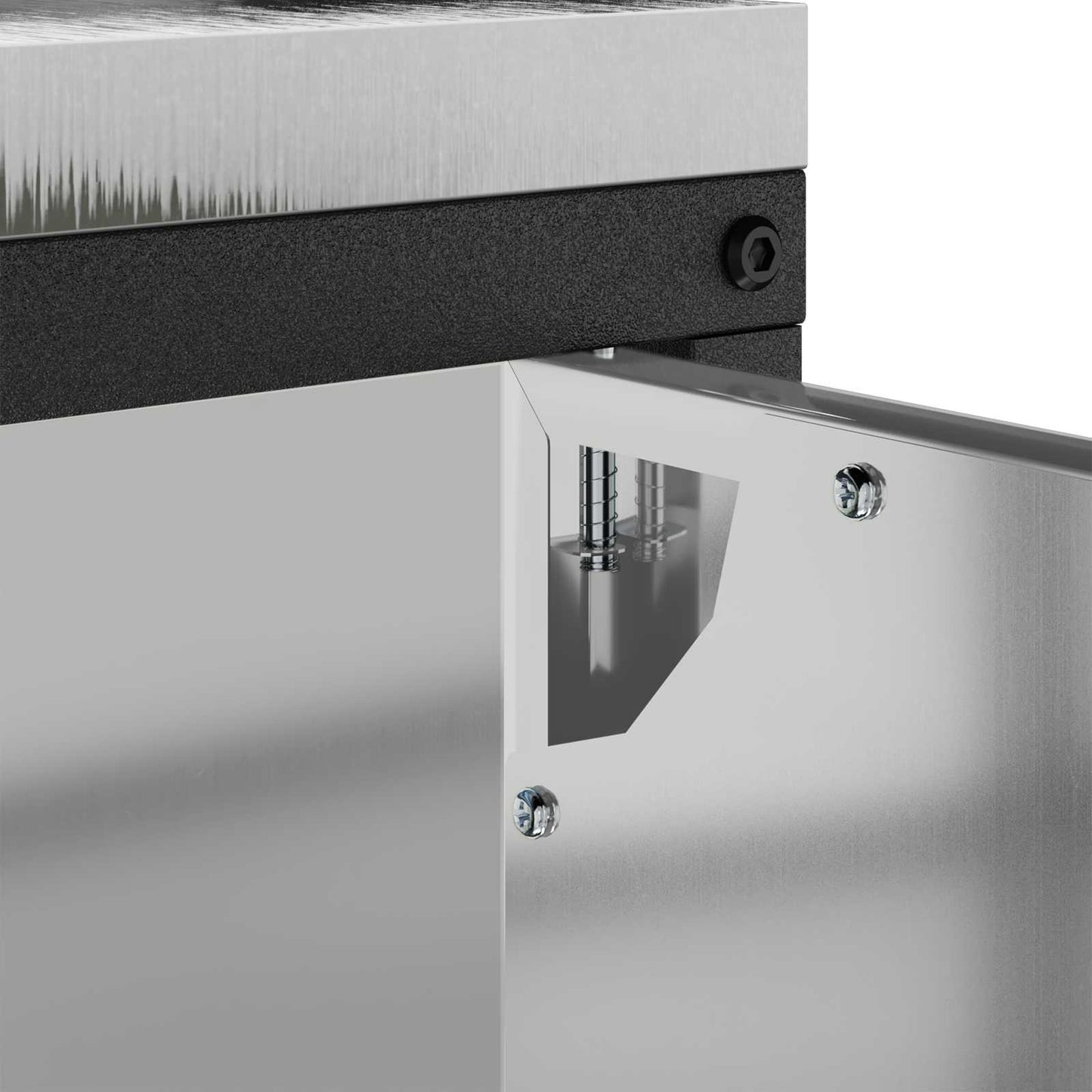 vidaXL Αποθηκευτικός Χώρος Κουζίνας Ασημί 60 x 50 x 92 εκ Ατσάλι