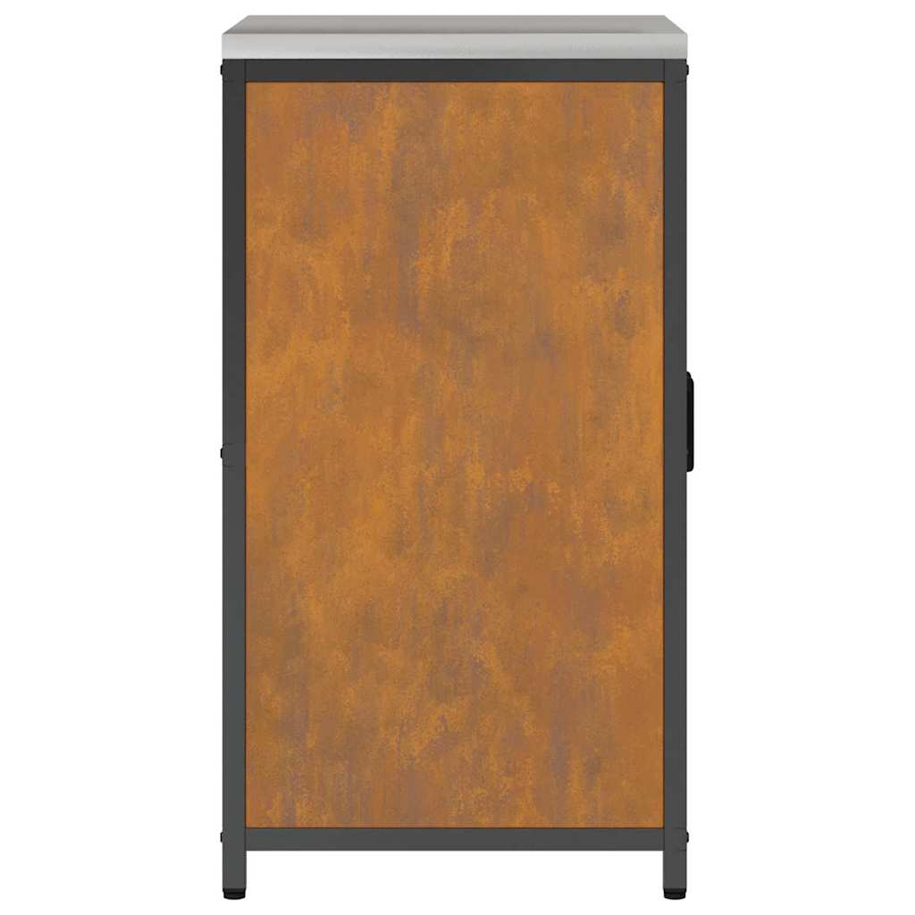 vidaXL Αποθηκευτικός Χώρος Κουζίνας Σκ rusty 60 x 50 x 92 εκ Ατσάλι