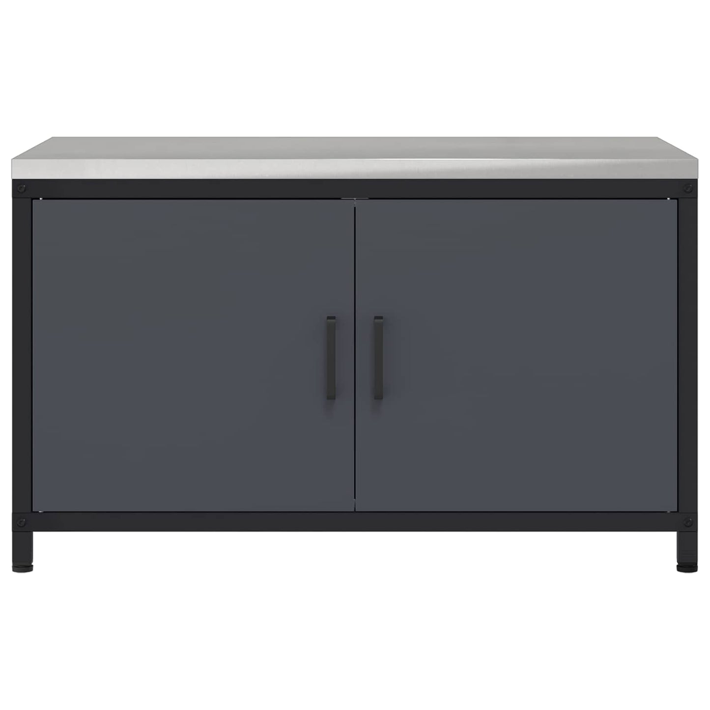 vidaXL Αποθηκευτικός Χώρος Κουζίνας Ανθρακί 60 x 50 x 92 εκ Ατσάλι
