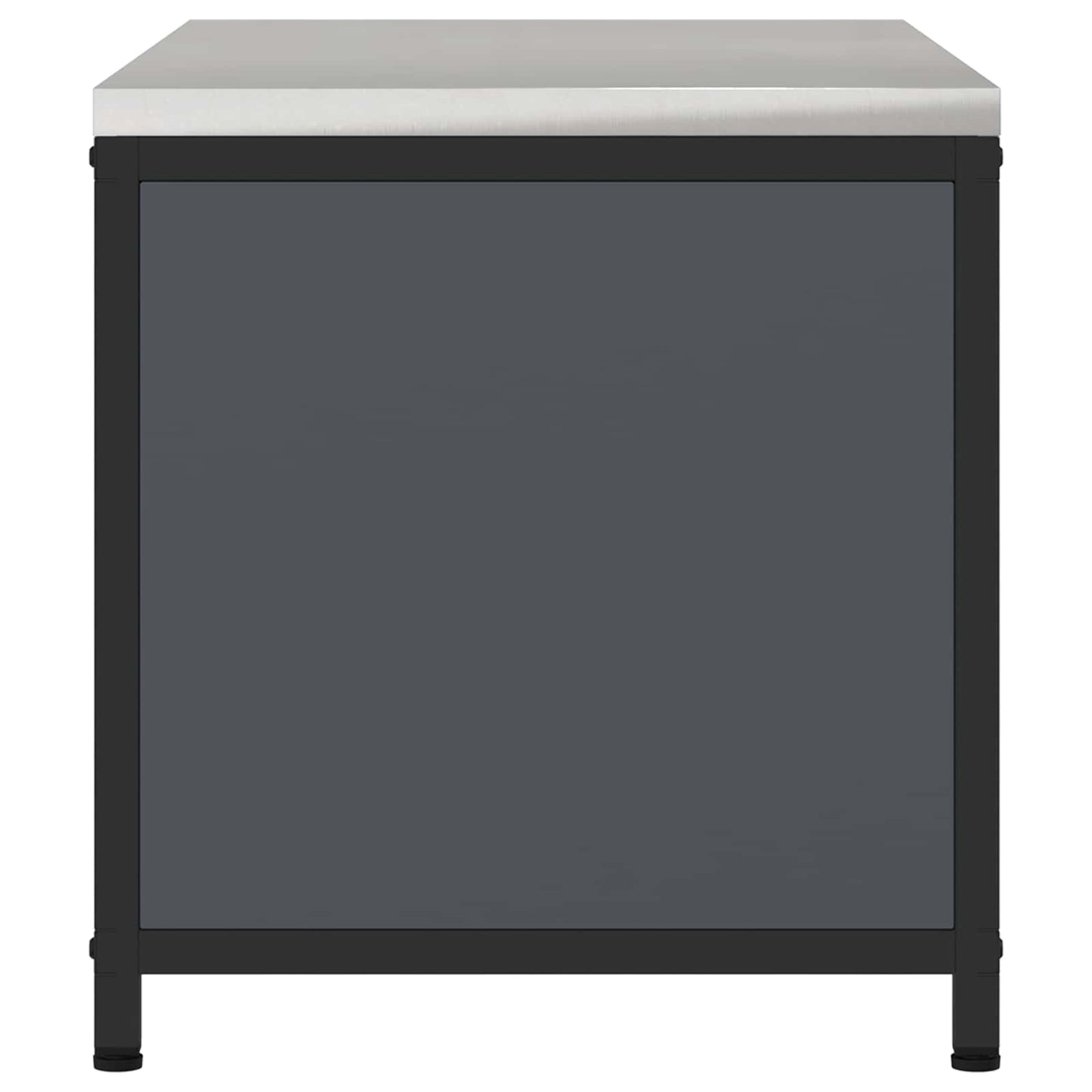 vidaXL Αποθηκευτικός Χώρος Κουζίνας Ανθρακί 60 x 50 x 92 εκ Ατσάλι