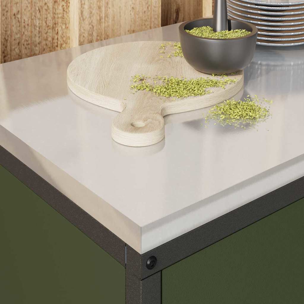 vidaXL Αποθηκευτικός Χώρος Κουζίνας Ελιά Πράσινη 60 x 50 x 92 εκ