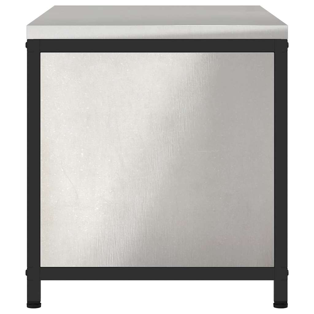 vidaXL Αποθηκευτικός Χώρος Κουζίνας Ασημί 60 x 50 x 92 εκ Ατσάλι