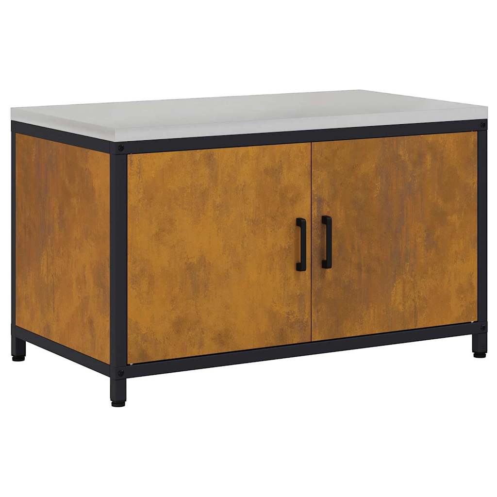 vidaXL Αποθηκευτικός Χώρος Κουζίνας Σκ rusty 60 x 50 x 92 εκ Ατσάλι