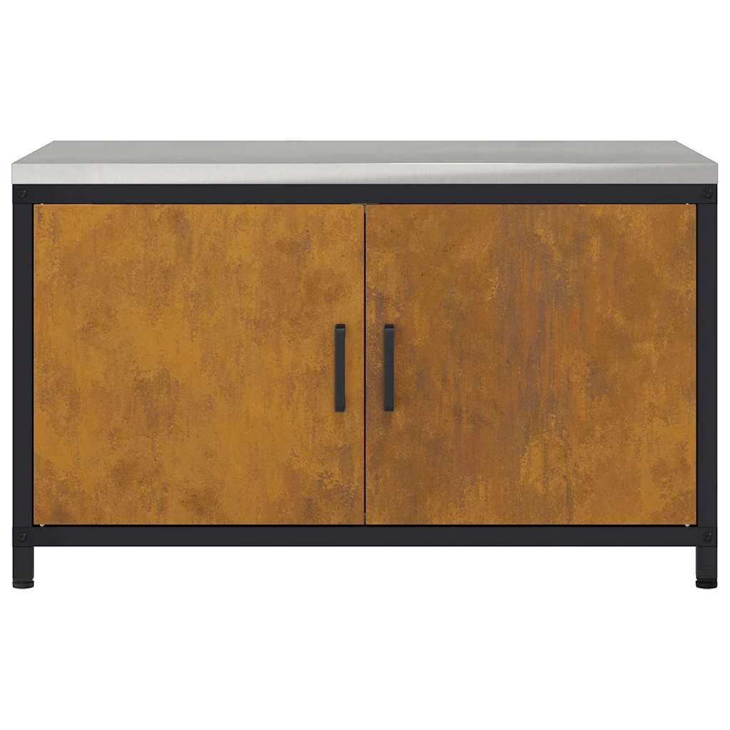 vidaXL Αποθηκευτικός Χώρος Κουζίνας Σκ rusty 60 x 50 x 92 εκ Ατσάλι
