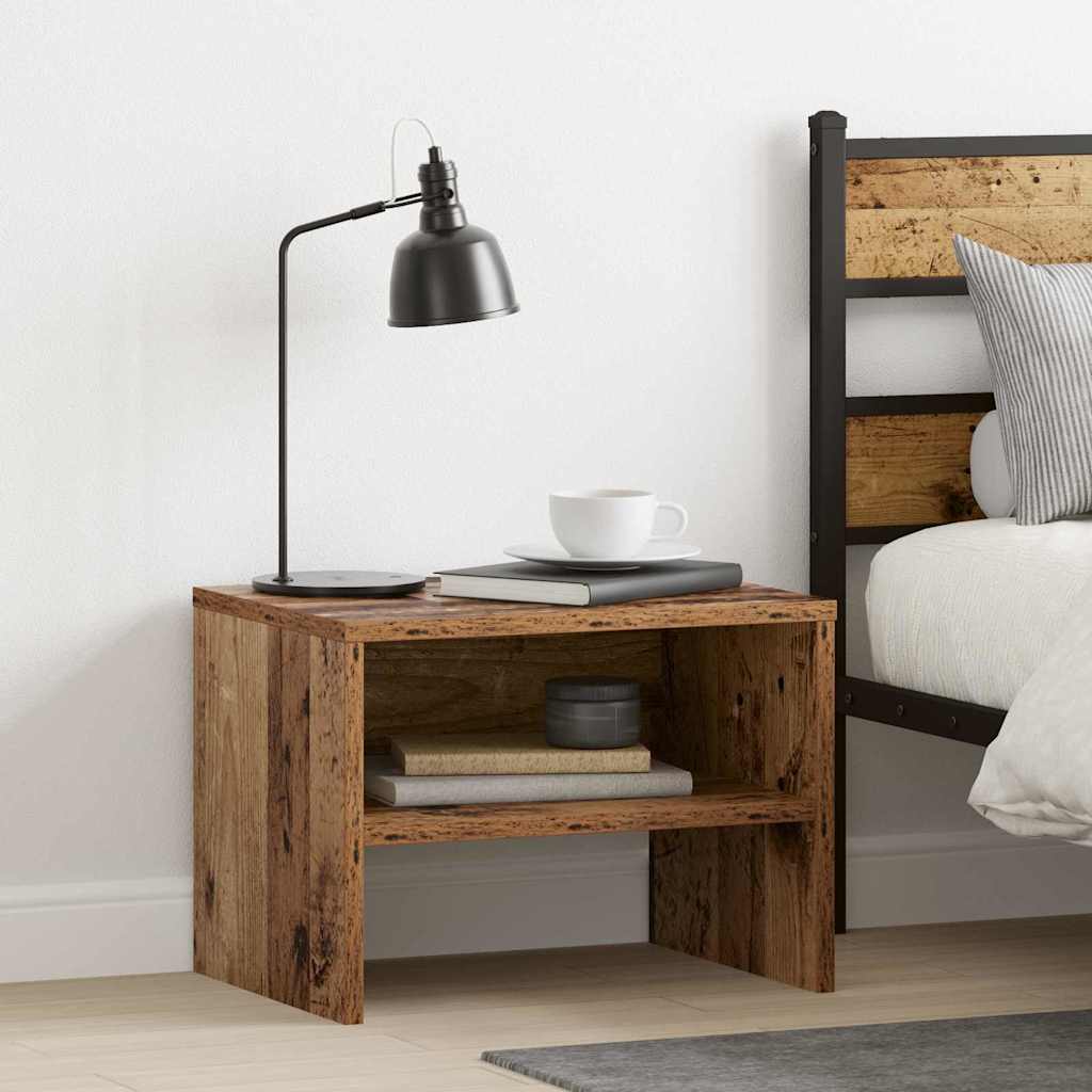 vidaXL Κομοδίνο Παλαιό ξύλο 40 x 40 x 30 cm Επεξεργασμένο ξύλο