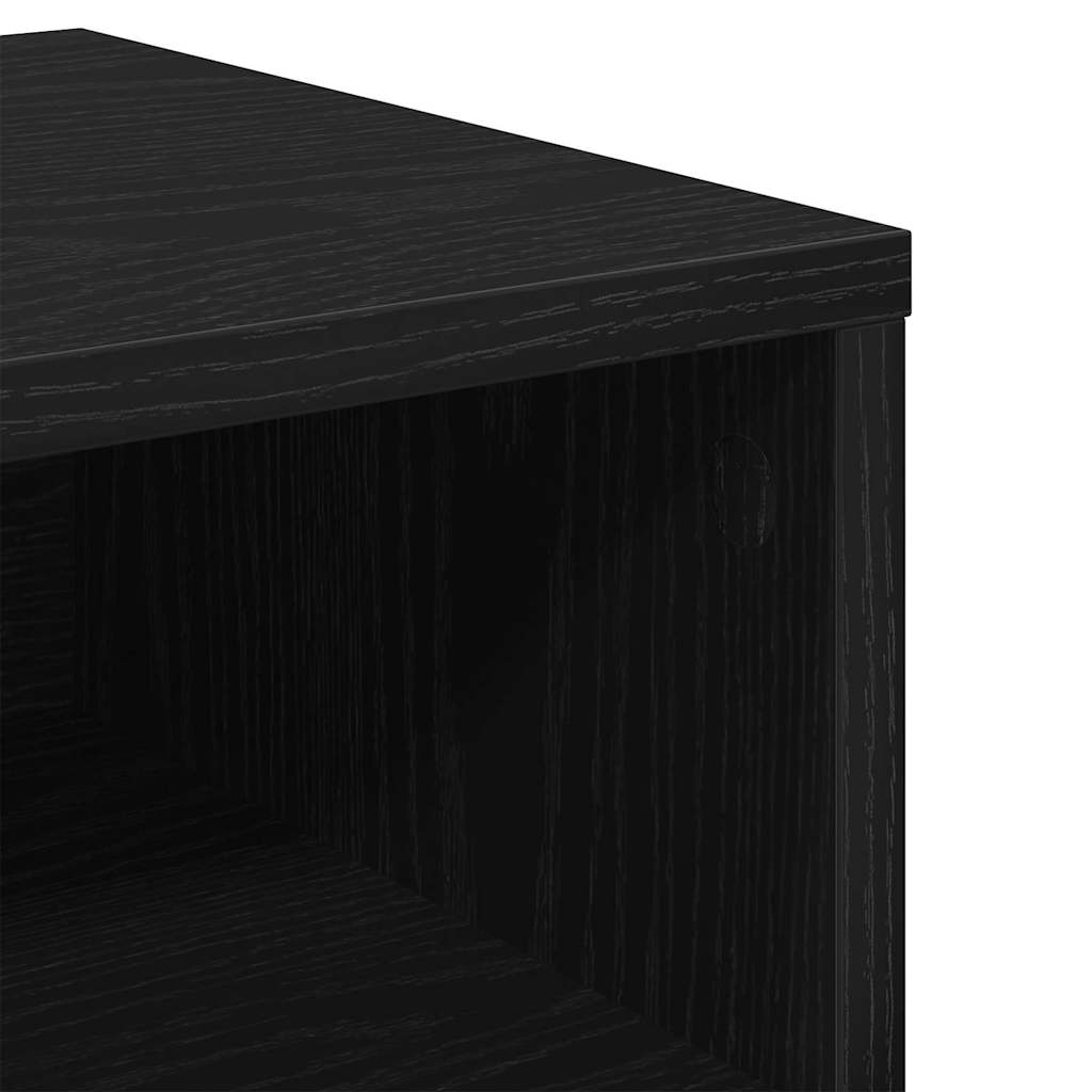 vidaXL Κομοδίνο Μαύρη δρυς 40 x 40 x 30 cm Επεξεργασμένο ξύλο