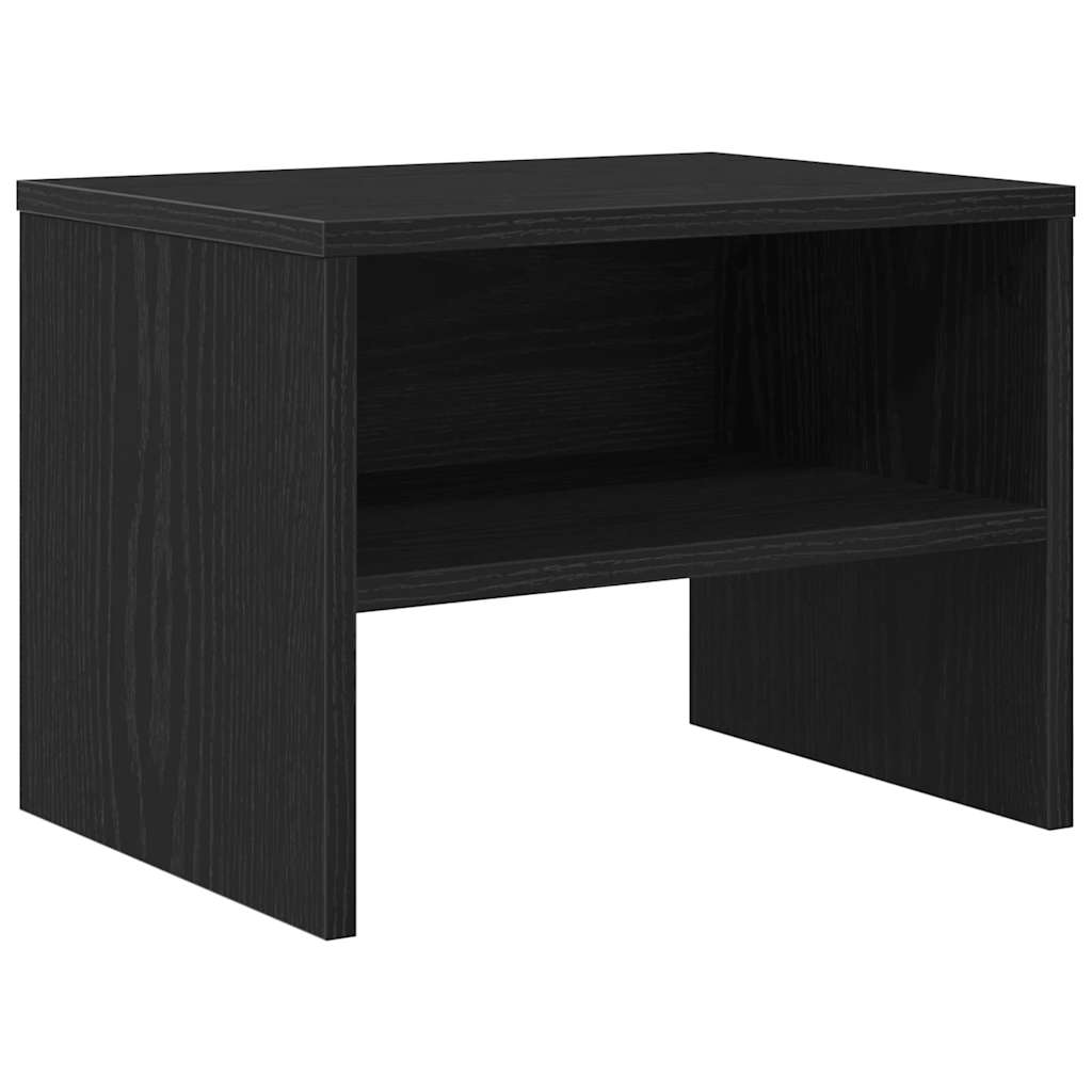 vidaXL Κομοδίνο Μαύρη δρυς 40 x 40 x 30 cm Επεξεργασμένο ξύλο