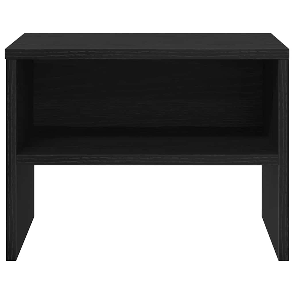 vidaXL Κομοδίνο 2 pcs Μαύρη δρυς 40 x 40 x 30 cm Επεξεργασμένο ξύλο