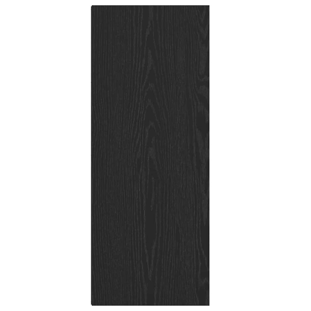 vidaXL Βιβλιοθήκη Μαύρη δρυς 40 x 30 x 77 εκ. Επεξεργασμένο ξύλο
