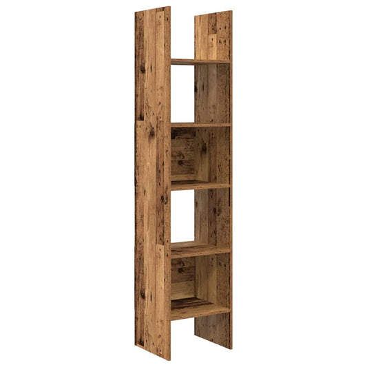 vidaXL Βιβλιοθήκη Παλιό ξύλο 40 x 35 x 180 εκ. Επεξεργασμένο ξύλο