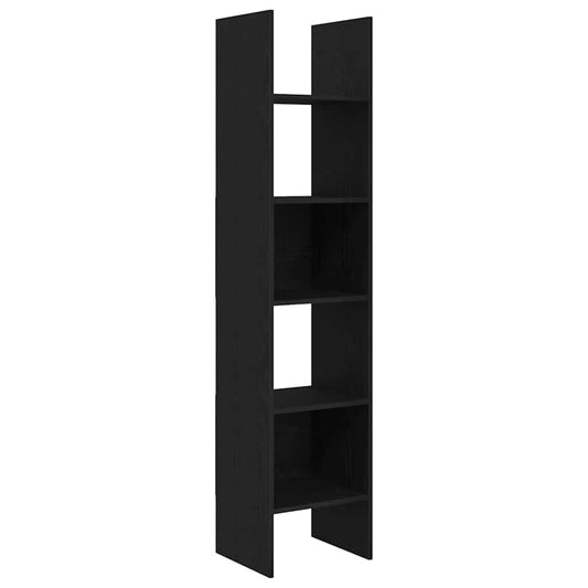 vidaXL Βιβλιοθήκη Μαύρη Οξυά 40 x 35 x 180 εκ. Επεξεργασμένο ξύλο