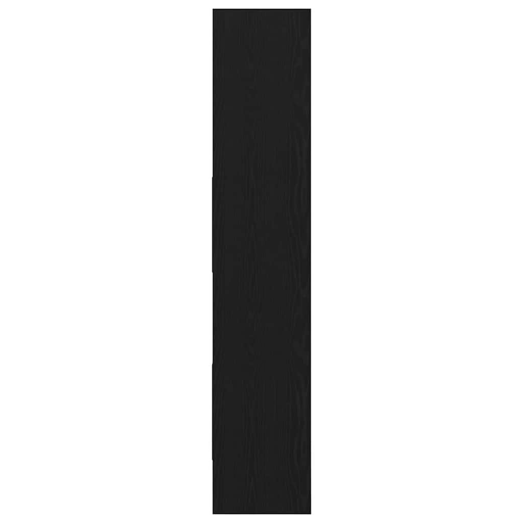 vidaXL Βιβλιοθήκη Μαύρη δρυς 40 x 35 x 180 εκ. Επεξεργασμένο ξύλο
