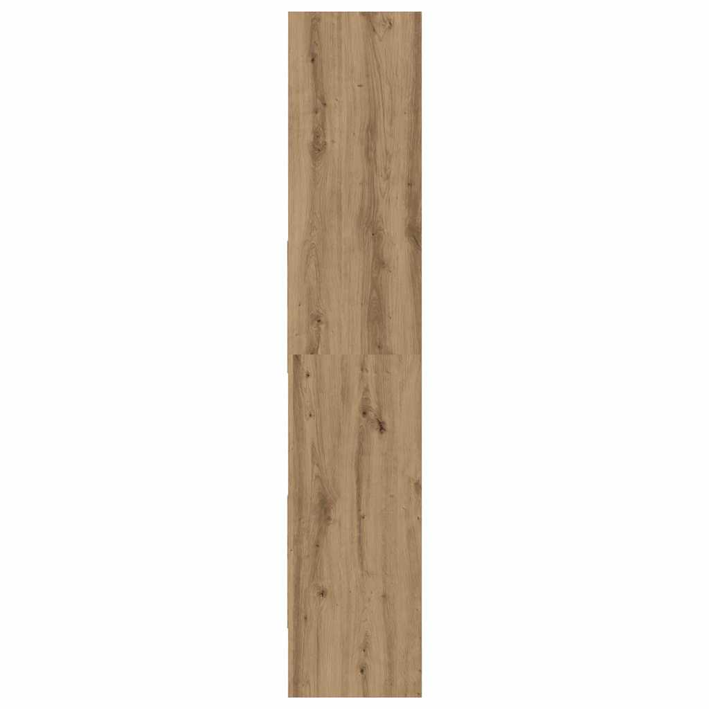 vidaXL Βιβλιοθήκη artisan δρυς 60 x 35 x 180 εκατοστά