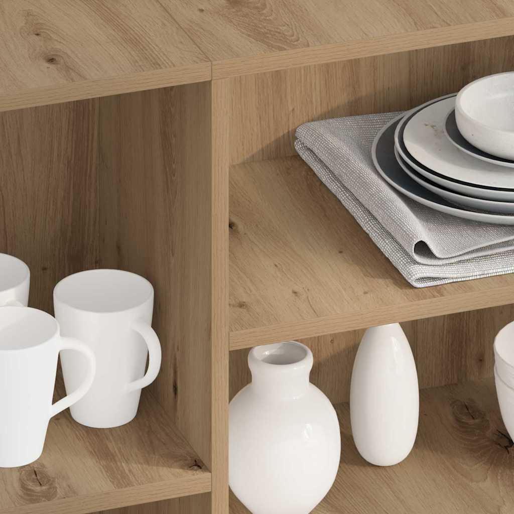 vidaXL Πλαϊνό γραφείο Artisan Oak 120 x 30 x 75 εκ Επεξεργασμένο ξύλο