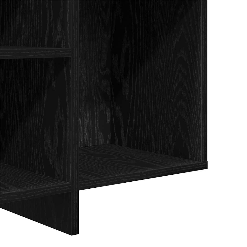vidaXL Πλαϊνό γραφείο Μαύρη Οξυά 120 x 30 x 75 εκ Επεξεργασμένο ξύλο