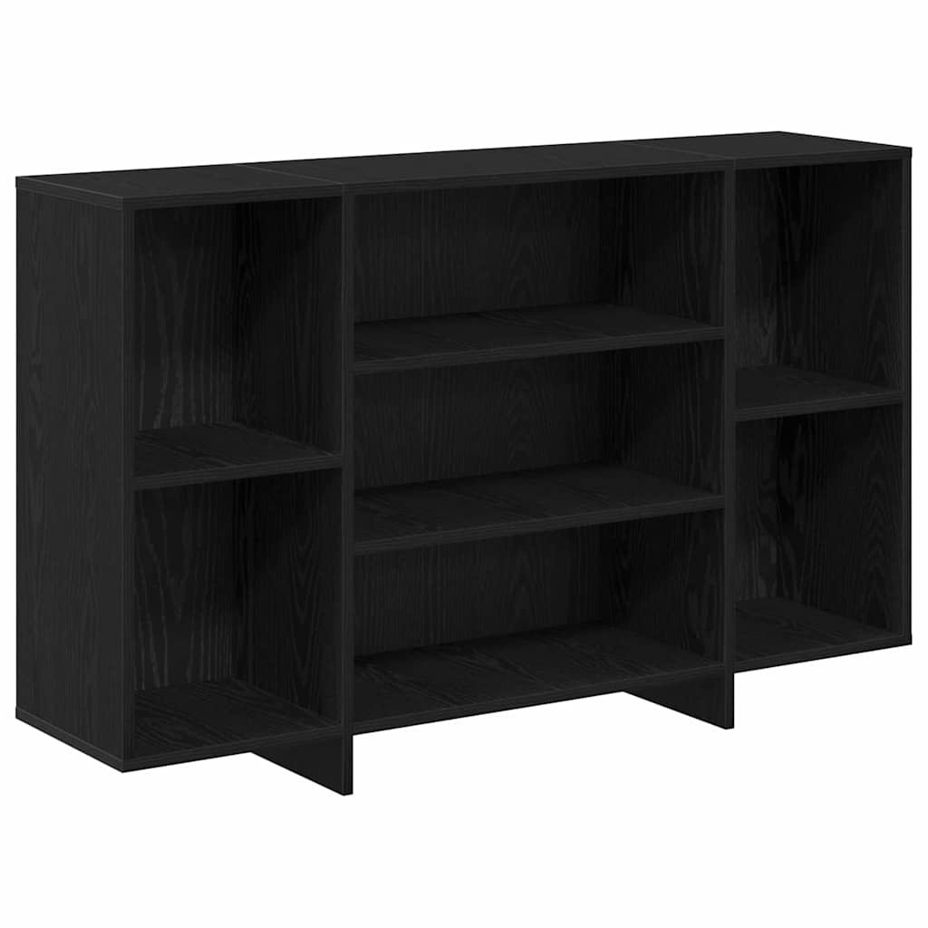 vidaXL Πλαϊνό γραφείο Μαύρη Οξυά 120 x 30 x 75 εκ Επεξεργασμένο ξύλο