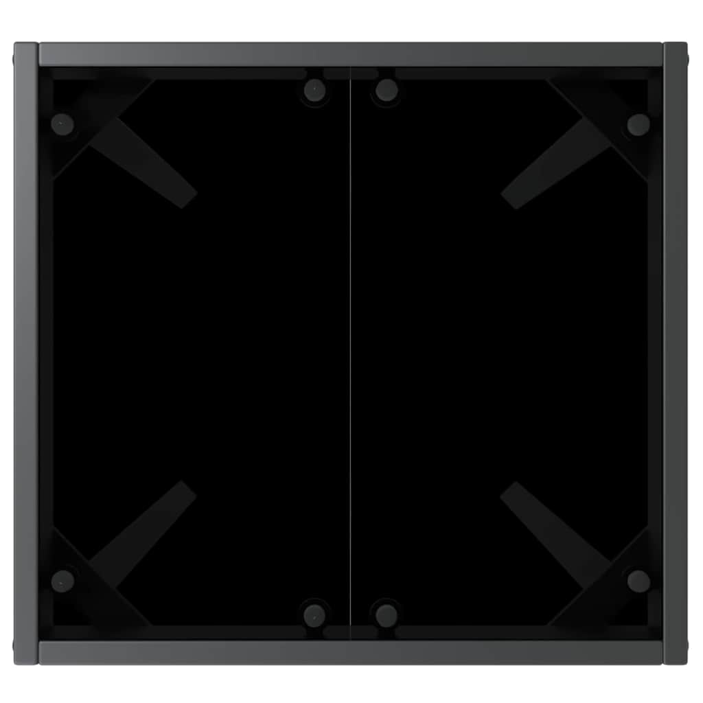 vidaXL Ήλιος Λάουτζερ 3 pcs Μαύρο και Λευκό 40 x 40 x 40.5 εκ
