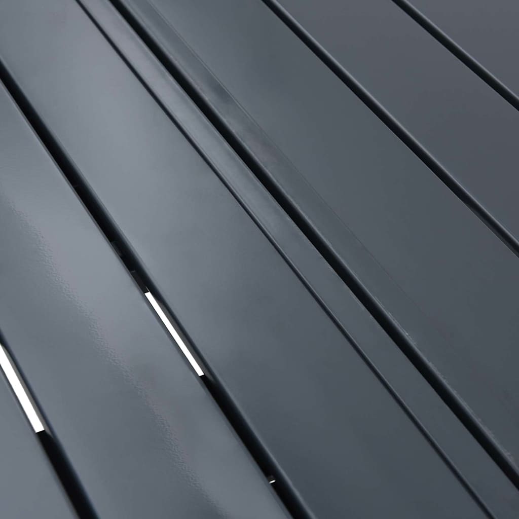 vidaXL Τραπέζι Επέκτασης 2 pcs Ανθρακί 210 x 90 x 73 εκ Ατσάλι