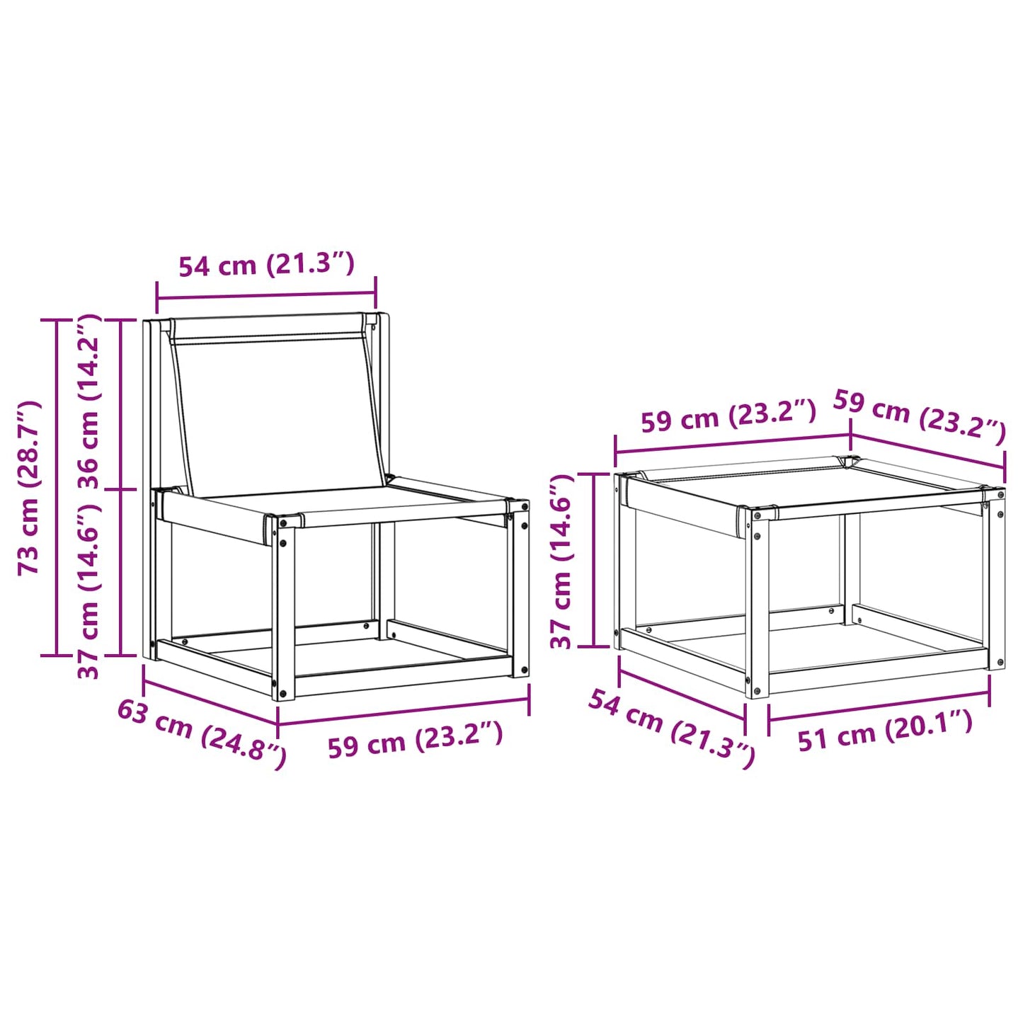 vidaXL Σειρά Καναπέ Εξωτερικού με μαξιλάρι 4 pcs Φυσικό και Κρέμα