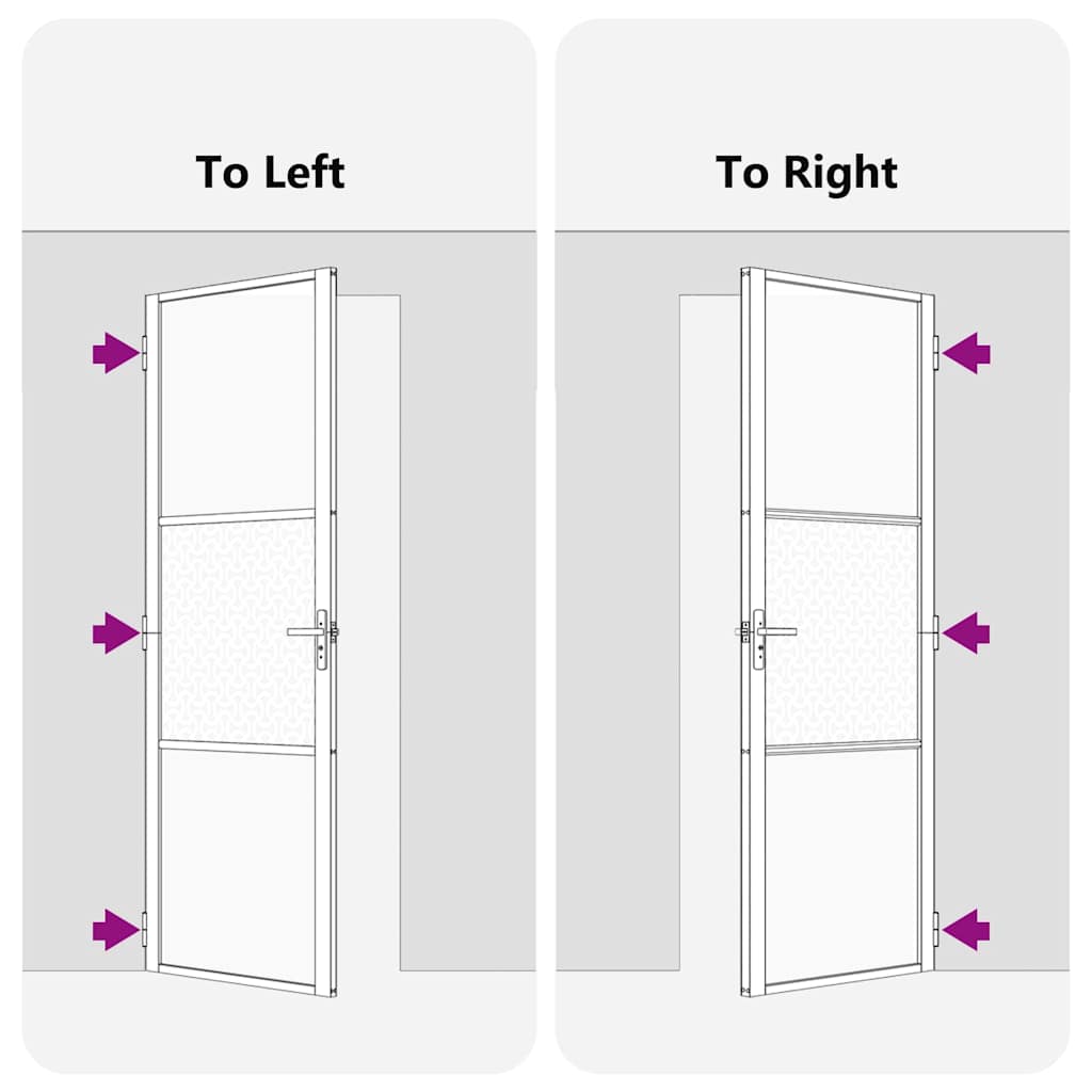 vidaXL Εσωτερική Πόρτα Μαύρο 76 x 201.5 cm