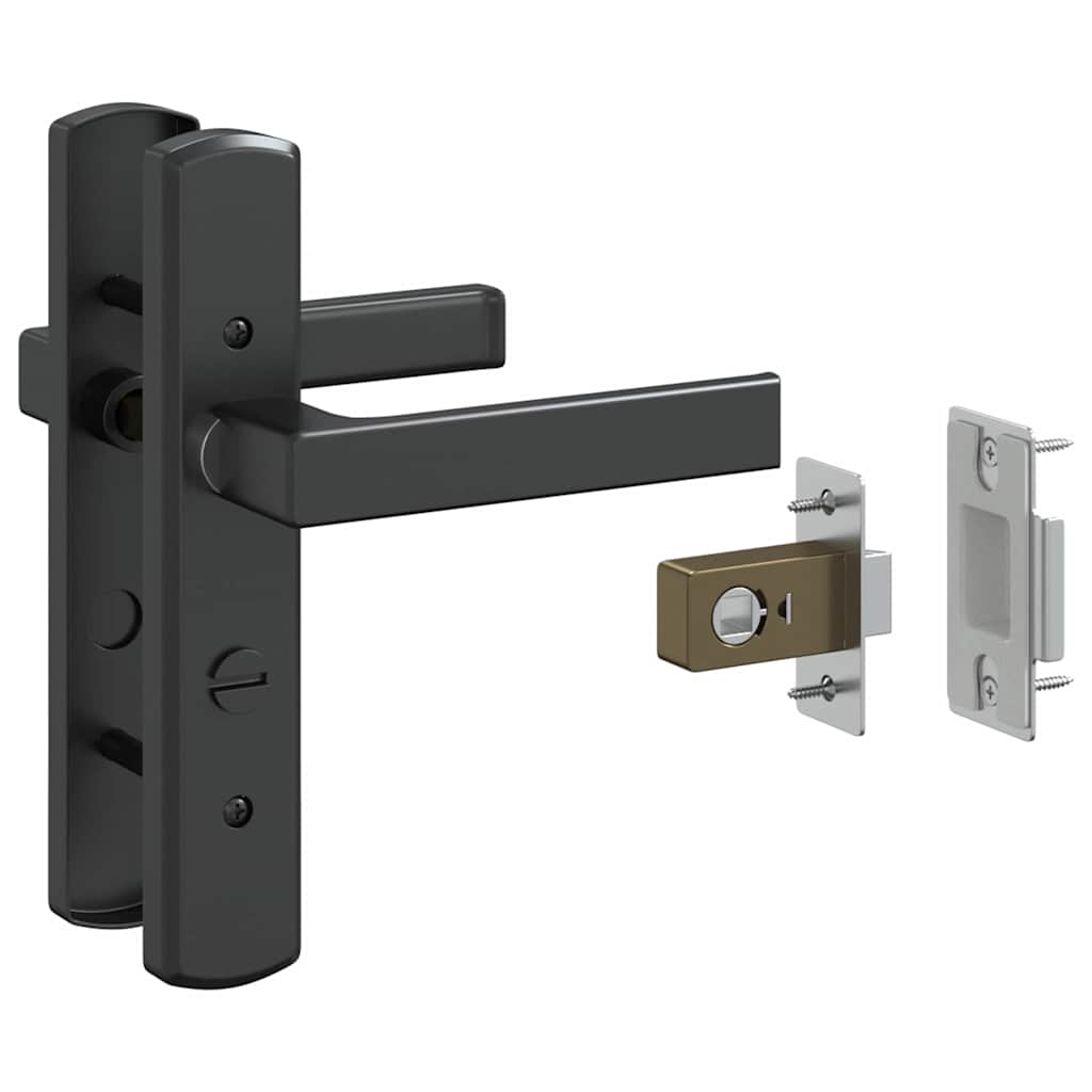 vidaXL Εσωτερική Πόρτα Μαύρο 83 x 201.5 cm