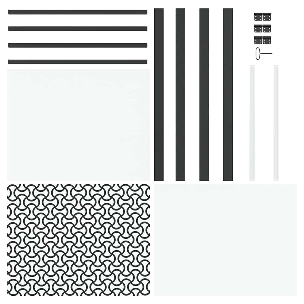 vidaXL Εσωτερική Πόρτα Μαύρο 93 x 201.5 cm