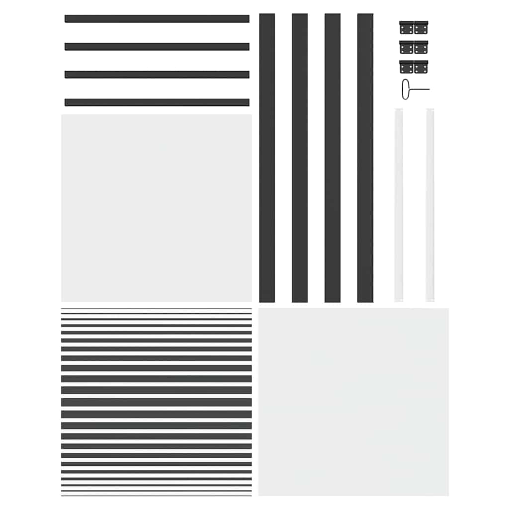 vidaXL Εσωτερική Πόρτα Μαύρο 76 x 201.5 cm