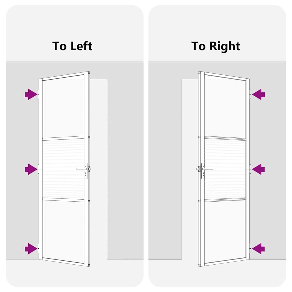 vidaXL Εσωτερική Πόρτα Μαύρο 93 x 201.5 cm