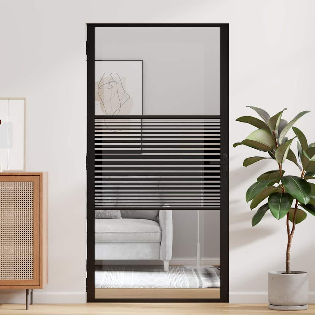 vidaXL Εσωτερική Πόρτα Μαύρο 102.5 x 201.5 cm