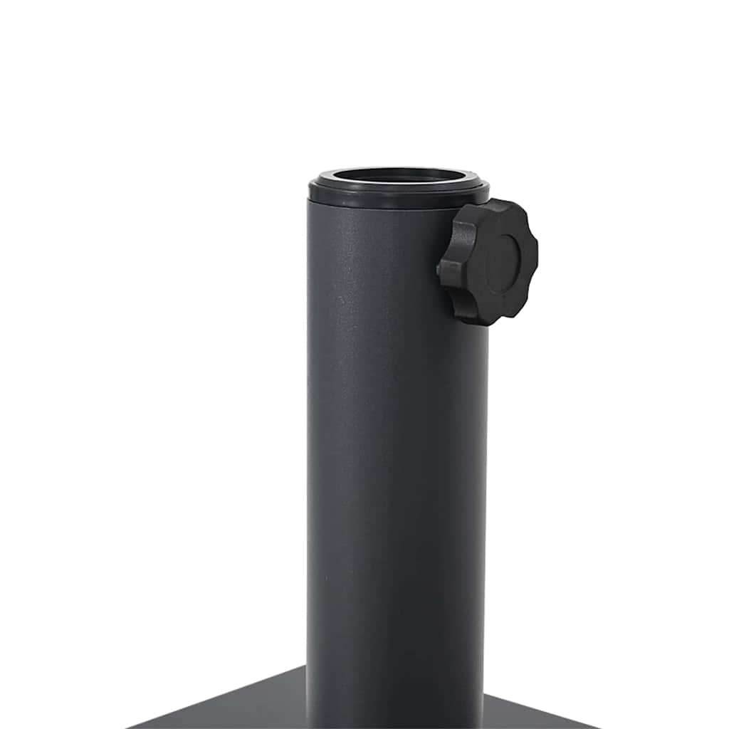 vidaXL Εξωτερική βάση ομπρέλας Σκούρο γκρι 45 x 45 x 31 εκ. Ατσάλι