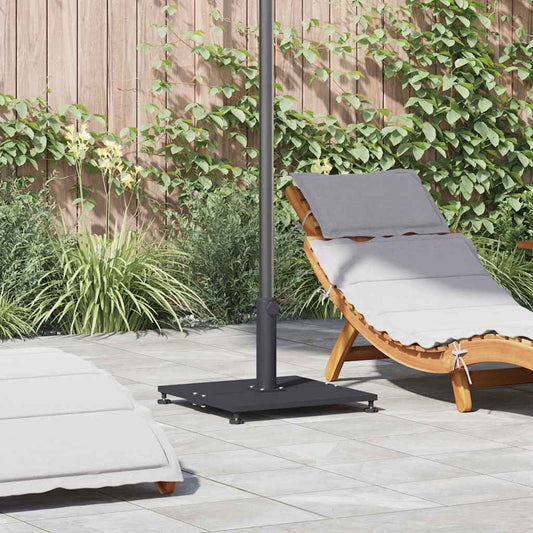 vidaXL Εξωτερική βάση ομπρέλας Σκούρο γκρι 45 x 45 x 31 εκ. Ατσάλι