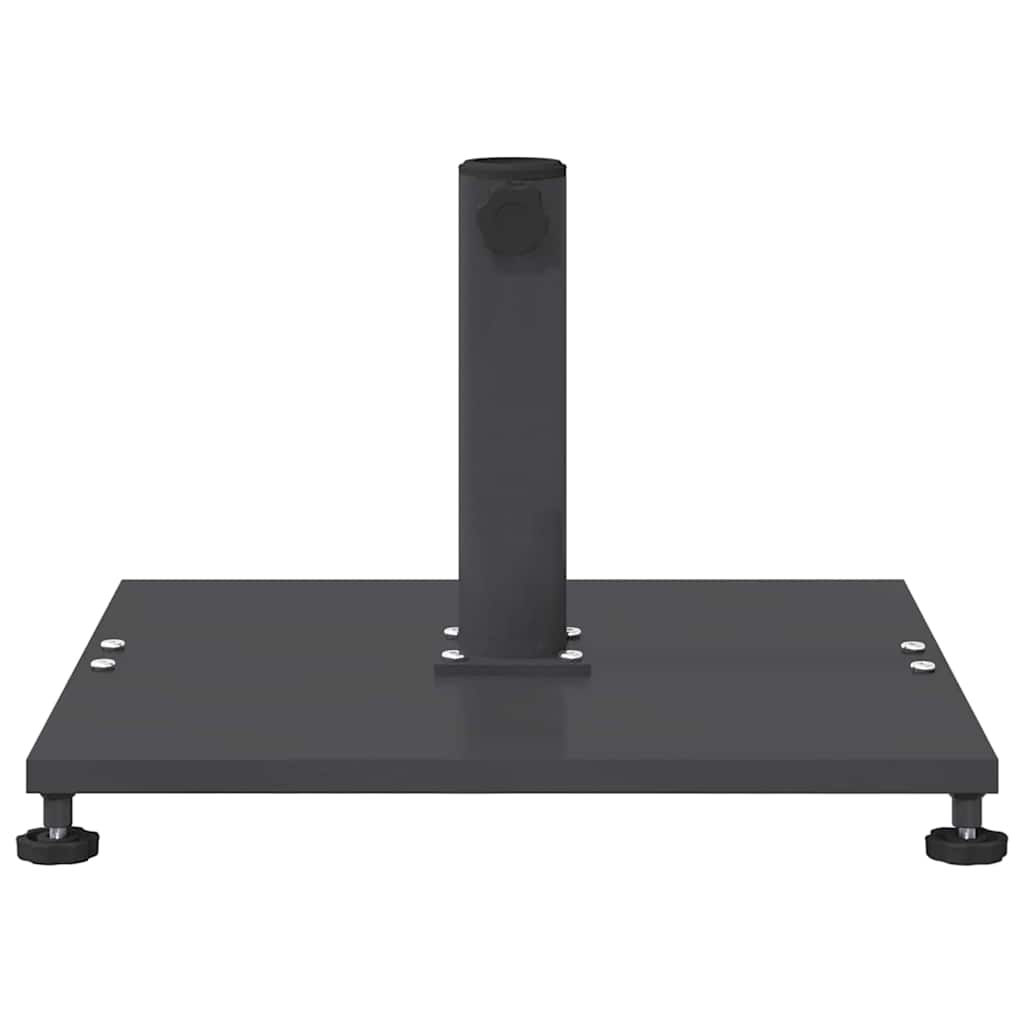 vidaXL Εξωτερική βάση ομπρέλας Σκούρο γκρι 45 x 45 x 31 εκ. Ατσάλι